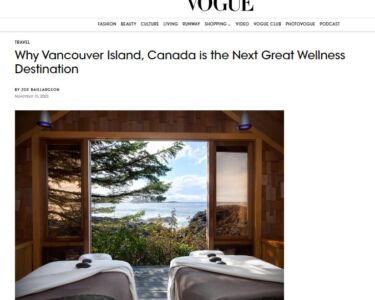 Vogue article on Vancouver Island
